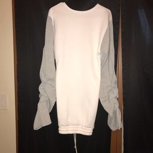 Sweater dress w/ drawstring